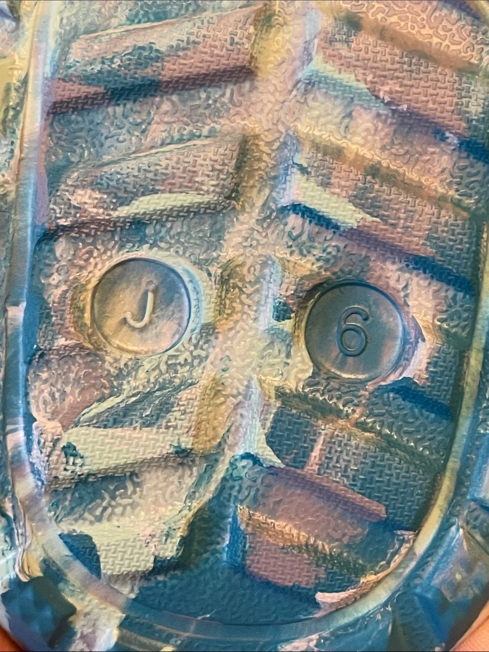 CROCS Kids Swirl Lined Clog in Pastel Blue & Purple NWT